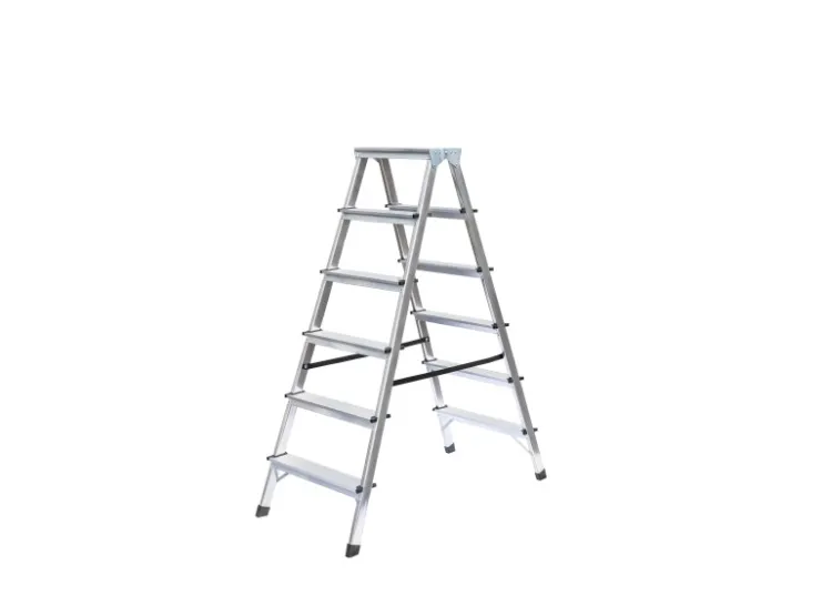 PROREGAL Haushaltsleiter Beidseitig Begehbar 2 x 6 Stufen