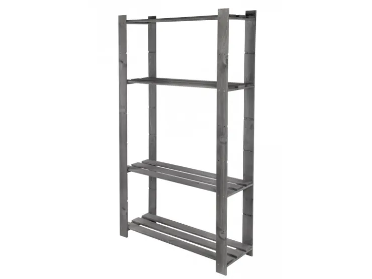 PROREGAL Holzregal Pinepeak HxBxT 150 x 80 x 28 cm 4 Fachboden 1,2 cm Dickes Kiefernholz