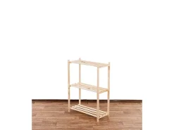 PROREGAL Holzregal Timbercraft HxBxT 90 x 65 x 28,5 cm Fachlast 35 kg 3 Fachboden 1,4 cm Dickes Kiefernholz Natur