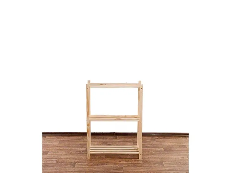 PROREGAL Holzregal Timbercraft HxBxT 90 x 65 x 28,5 cm Fachlast 35 kg 3 Fachboden 1,4 cm Dickes Kiefernholz Natur