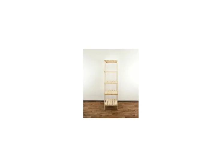PROREGAL Holzregal Woodland HxBxT 166,4 x 80 x 50 cm Fachlast 120 kg 5 Fachboden Kiefernholz Natur