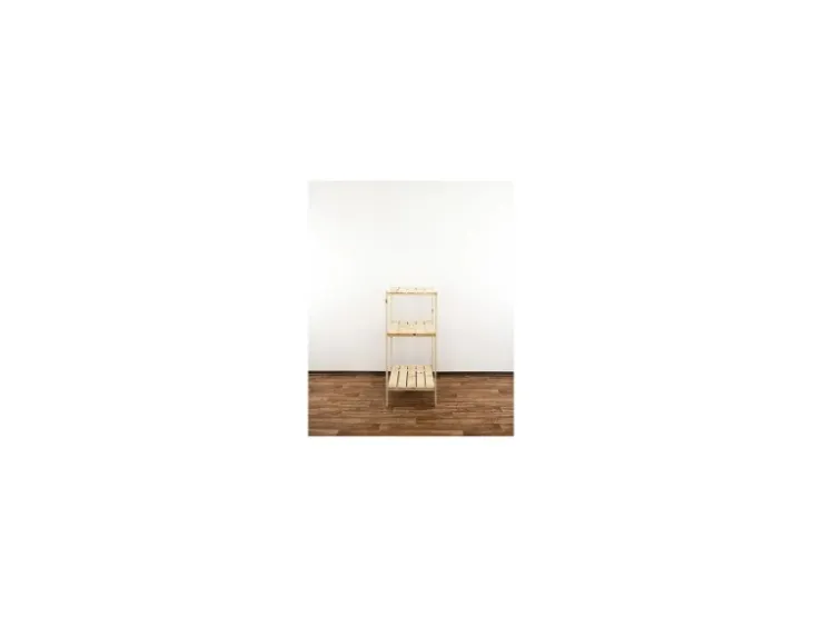PROREGAL Holzregal Woodland HxBxT 115 x 80 x 50 cm Fachlast 120 kg 3 Fachboden Kiefernholz Natur