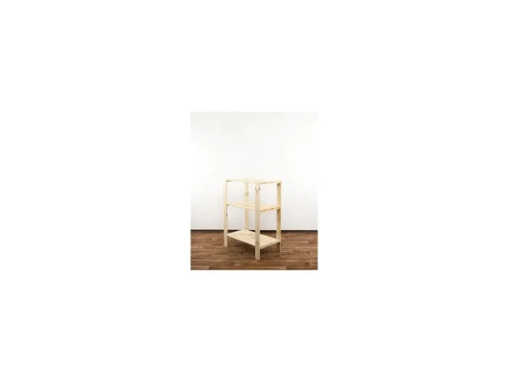 PROREGAL Holzregal Woodland HxBxT 115 x 80 x 50 cm Fachlast 120 kg 3 Fachboden Kiefernholz Natur