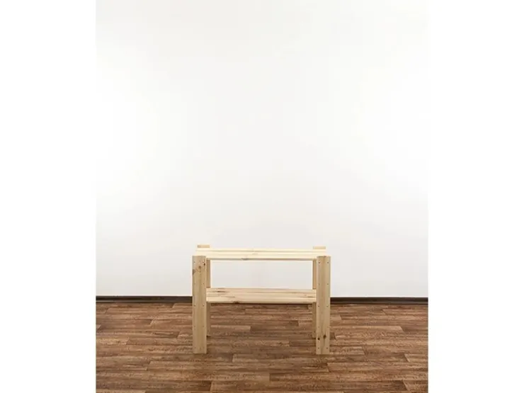 PROREGAL Holzregal Woodland HxBxT 64 x 80 x 50 cm Fachlast 120 kg 3 Fachboden Kiefernholz Natur* Holzregale