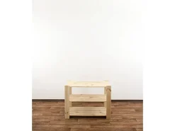 PROREGAL Holzregal Woodland HxBxT 64 x 80 x 50 cm Fachlast 120 kg 3 Fachboden Kiefernholz Natur* Holzregale