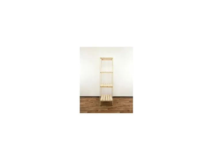 PROREGAL Holzregal Woodland HxBxT 166,4 x 80 x 50 cm Fachlast 120 kg 4 Fachboden Kiefernholz Natur* Holzregale
