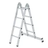 PROREGAL Klappleiter 2-Teilig mit Traverse 2 x 4 Sprossen* Klapptritte