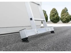 PROREGAL Klappleiter 2-Teilig mit Traverse 2 x 4 Sprossen* Klapptritte