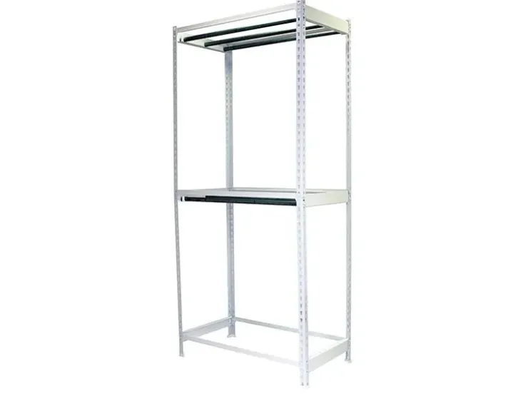 PROREGAL Kleiderstangenregal Metal Doppel HxBxT 300 x 120 x 75 cm Weiß Kleiderständer Garderobe Klamottenregal Stangenregal Regal* Garderoben