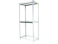 PROREGAL Kleiderstangenregal Metal Doppel HxBxT 200 x 120 x 75 cm Weiß Kleiderständer Garderobe Klamottenregal Stangenregal Regal* Garderoben