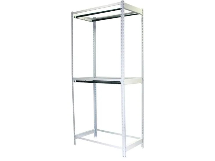 PROREGAL Kleiderstangenregal Metal Doppel HxBxT 200 x 120 x 75 cm Weiß Kleiderständer Garderobe Klamottenregal Stangenregal Regal* Garderoben