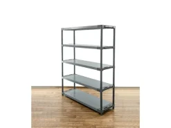 PROREGAL Kunststoffregal Grey Bear Tall HxBxT 180 x 140 x 46 cm Fachlast 70 kg