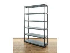 PROREGAL Kunststoffregal Grey Bear Extra-Tall HxBxT 220 x 130 x 46 cm Fachlast 70 kg