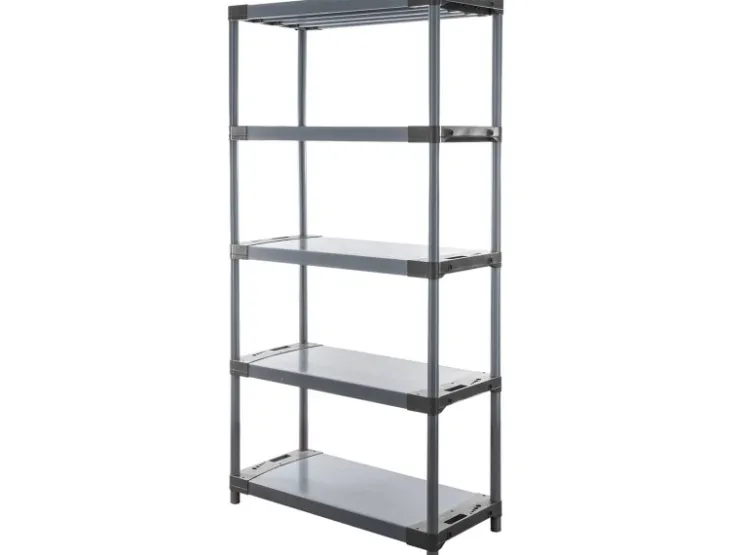 PROREGAL Kunststoffregal Grey Bear Tall HxBxT 180 x 80 x 46 cm Fachlast 120 kg* Kunststoffregale