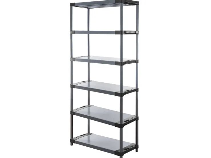 PROREGAL Kunststoffregal Big Grey Bear Extra-Tall HxBxT 220 x 110 x 46 cm Fachlast 160 kg