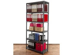 PROREGAL Kunststoffregal Big Grey Bear Extra-Tall HxBxT 220 x 110 x 46 cm Fachlast 160 kg