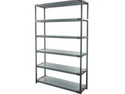 PROREGAL Kunststoffregal Big Grey Bear Extra-Tall HxBxT 220 x 140 x 46 cm Fachlast 120 kg