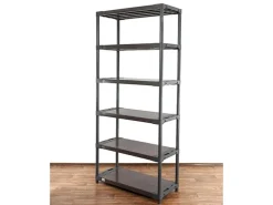 PROREGAL Kunststoffregal Big Grey Bear Extra-Tall HxBxT 220 x 100 x 46 cm Fachlast 160 kg