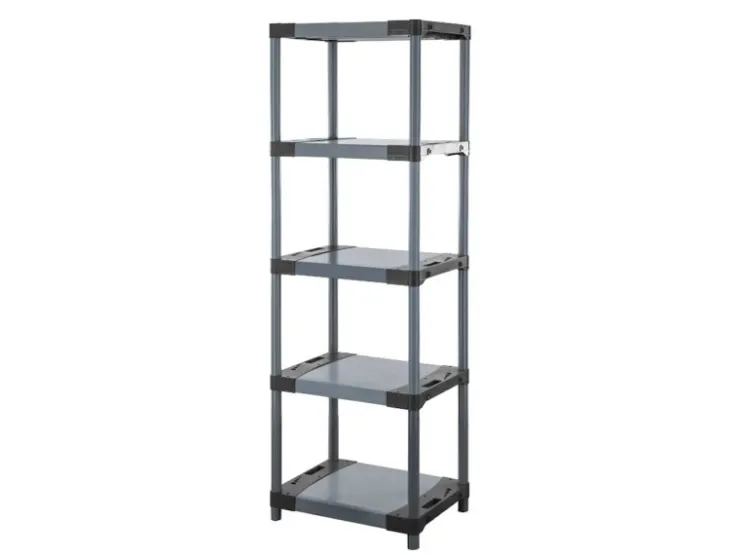 PROREGAL Kunststoffregal Grey Bear Tall HxBxT 180 x 60 x 46 cm Fachlast 120 kg
