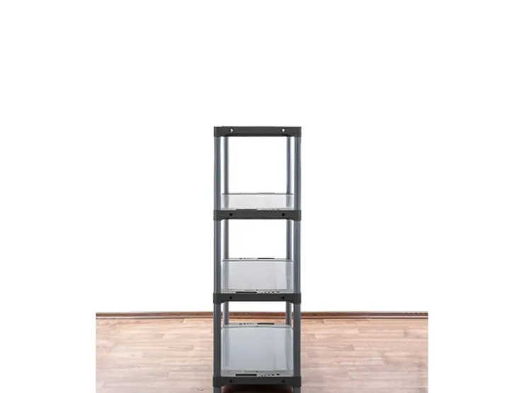 PROREGAL Kunststoffregal Big Grey Bear Low HxBxT 138 x 90 x 46 cm Fachlast 160 kg