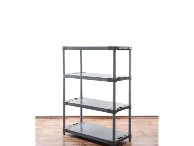 PROREGAL Kunststoffregal Big Grey Bear Low HxBxT 138 x 90 x 46 cm Fachlast 160 kg