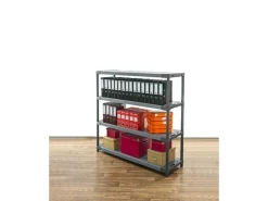 PROREGAL Kunststoffregal Big Grey Bear Low HxBxT 138 x 130 x 46 cm Fachlast 120 kg* Kunststoffregale