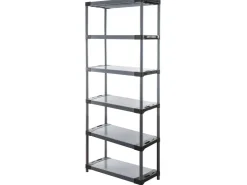 PROREGAL Kunststoffregal Grey Bear Extra-Tall HxBxT 220 x 80 x 46 cm Fachlast 120 kg
