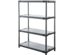 PROREGAL Kunststoffregal Big Grey Bear Low HxBxT 138 x 110 x 46 cm Fachlast 160 kg