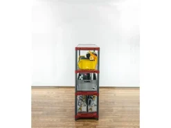 PROREGAL Kunststoffregal Big Grey Bear Low HxBxT 138 x 140 x 46 cm Fachlast 120 kg Grau/Rot* Kunststoffregale