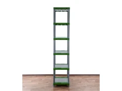 PROREGAL Kunststoffregal Grey Bear Extra-Tall HxBxT 220 x 60 x 46 cm Fachlast 120 kg Grau/Grün* Kunststoffregale