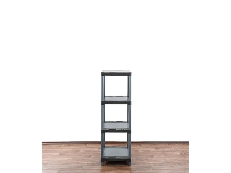 PROREGAL Kunststoffregal Grey Bear Low HxBxT 138 x 60 x 46 cm Fachlast 120 kg