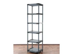PROREGAL Kunststoffregal Big Grey Bear Extra-Tall HxBxT 220 x 60 x 46 cm Fachlast 160 kg* Kunststoffregale