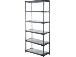 PROREGAL Kunststoffregal Big Grey Bear Extra-Tall HxBxT 220 x 120 x 46 cm Fachlast 160 kg