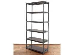 PROREGAL Kunststoffregal Big Grey Bear Extra-Tall HxBxT 220 x 120 x 46 cm Fachlast 160 kg