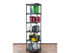 PROREGAL Kunststoffregal Big Grey Bear Extra-Tall HxBxT 220 x 70 x 46 cm Fachlast 160 kg* Kellerregale