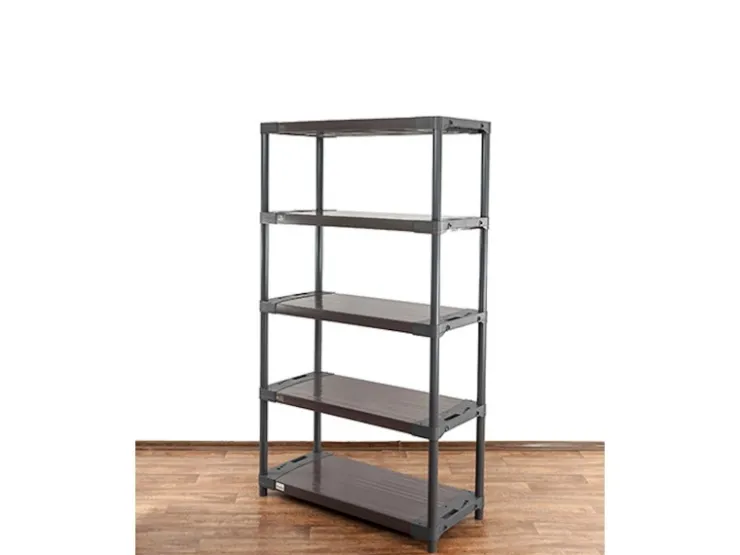 PROREGAL Kunststoffregal Grey Bear Tall HxBxT 180 x 120 x 46 cm Fachlast 120 kg