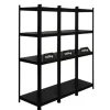 PROREGAL Mega Deal 3 x All Black Series Schwerlastregal Ragnar HxBxT 150 x 45 x 45 cm Fachlast 100 kg Matt Schwarz Kellerregal Steckregal Garagenregal* Kellerregale|Regale Schwarz