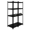 PROREGAL Mega Deal 2 x All Black Series Schwerlastregal Ragnar HxBxT 150 x 45 x 45 cm Fachlast 100 kg Matt Schwarz Kellerregal Steckregal Garagenregal