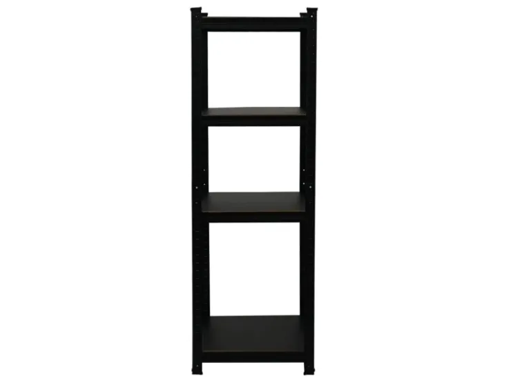 PROREGAL Mega Deal 4 x All Black Series Schwerlastregal Ragnar HxBxT 150 x 45 x 45 cm Fachlast 100 kg Matt Schwarz Kellerregal Steckregal Garagenregal* Regale Schwarz|Kellerregale