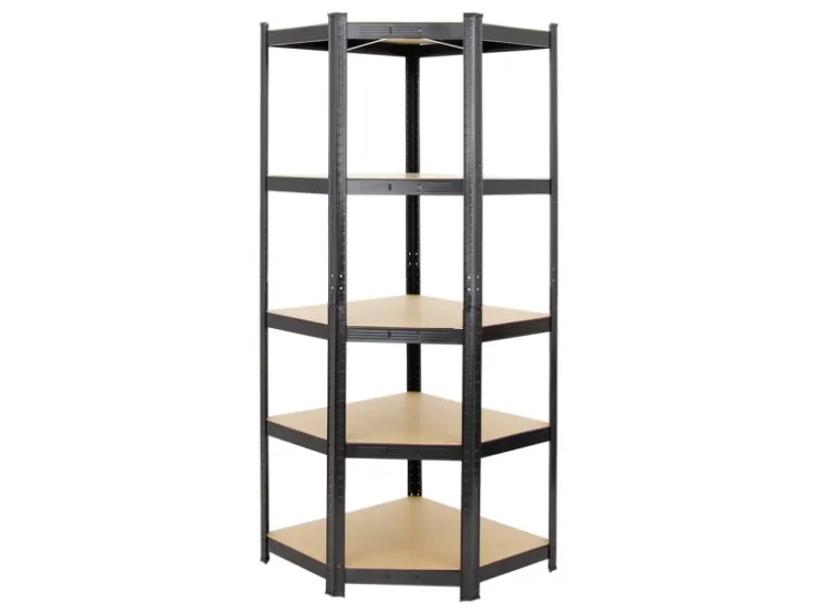 PROREGAL Mega Deal 1 x Eckregal & 2x Schwerlastregal Ragnar HxBxT 180 x 190 x 40 cm Fachlast 175 kg Kellerregal Steckregal Garagenregal* Regale Schwarz|Metallregale