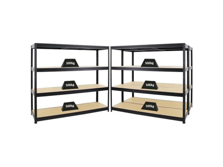 PROREGAL Mega Deal 3er-Sparset Profi-Schwerlastregal DINO HxBxT 180x180x60cm Fachlast 500kg* Regale Schwarz|Metallregale