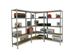 PROREGAL Mega Deal 1x Eckregal & 2x Schwerlastregal Muli HxBxT 180 x 180 x 50 cm Fachlast 200 kg Verzinkt Mega Deal 1x Eckregal + 2x Schwerlastregal Muli HxBxT 180 x 180 x 50 cm Fachlast 200 kg Verzinkt* Regalsysteme|Eckregale