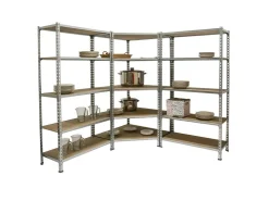 PROREGAL Mega Deal 1x Eckregal & 2x Schwerlastregal Muli HxBxT 180 x 180 x 50 cm Fachlast 200 kg Verzinkt Mega Deal 1x Eckregal + 2x Schwerlastregal Muli HxBxT 180 x 180 x 50 cm Fachlast 200 kg Verzinkt* Regalsysteme|Eckregale