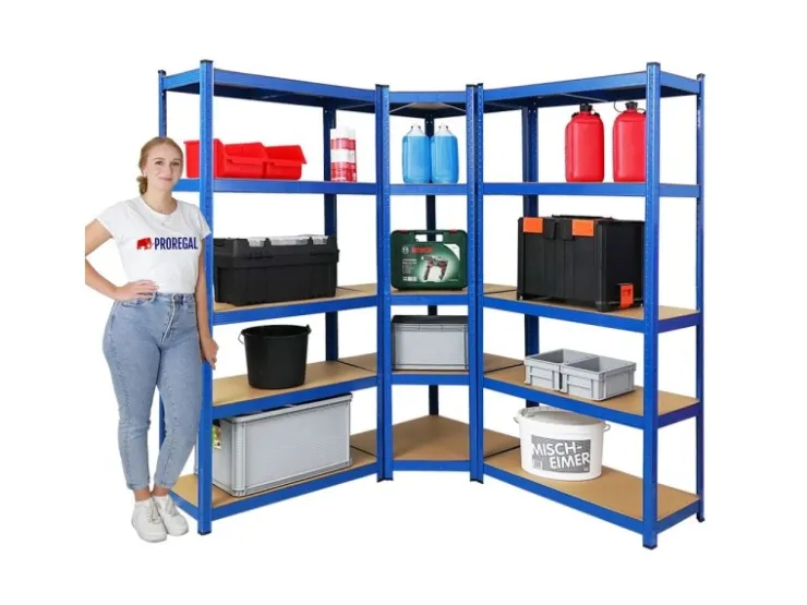 PROREGAL Mega Deal 1x Eckregal & 2x Schwerlastregal Ragnar Fachlast 175 kg* Kellerregale