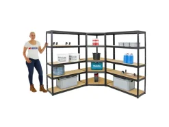 PROREGAL Mega Deal 1x Eckregal & 2x Schwerlastregal Big Elephant S Fachlast 250 kg