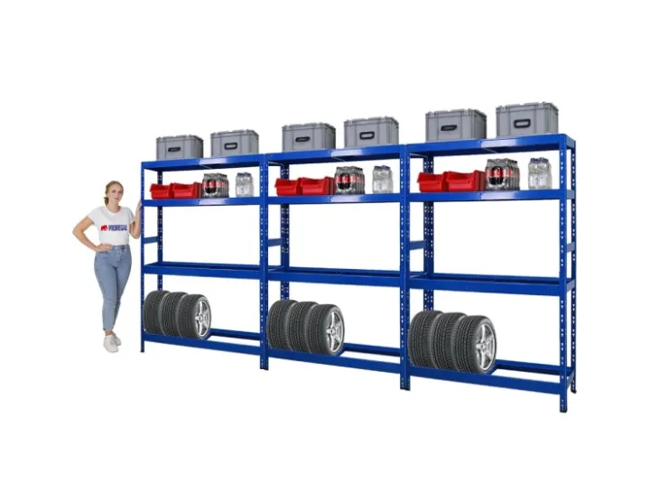PROREGAL Mega Deal 3x Reifenregal Tiger 180x120x40 cm Bis Zu 12 Reifen Auf 2 Ebenen Mit 2 Fachboden* Regalsysteme