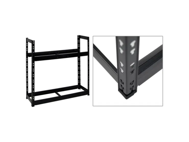 PROREGAL Mega Deal 2x Reifenregal Tiger HxBxT 100 x 110 x 35 cm bis zu 16 Reifen Schwarz* Regalsysteme