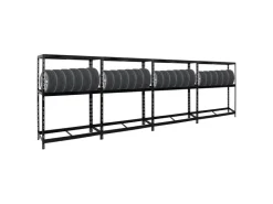 PROREGAL Mega Deal 4x Reifenregal Tiger mit Fachboden HxBxT 180 x 130 x 50 cm Bis Zu Insgesamt 48 Reifen* Weitere Regale