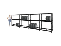 PROREGAL Mega Deal 4x Reifenregal Tiger mit Fachboden HxBxT 180 x 130 x 50 cm Bis Zu Insgesamt 48 Reifen* Weitere Regale