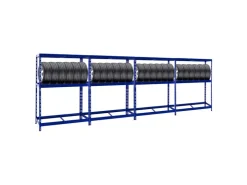 PROREGAL Mega Deal 4x Reifenregal Tiger mit Fachboden HxBxT 180 x 130 x 50 cm Bis Zu Insgesamt 48 Reifen